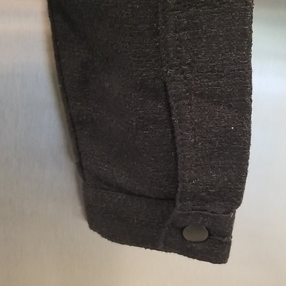 💕JOE'S JEANS💕 Button Down Cropped Jacket ~ Black - Picture 6 of 8